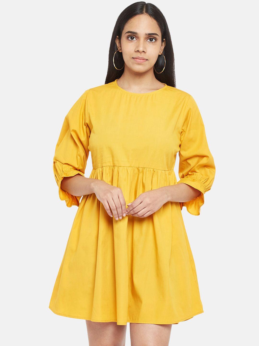 people woman mustard yellow dress