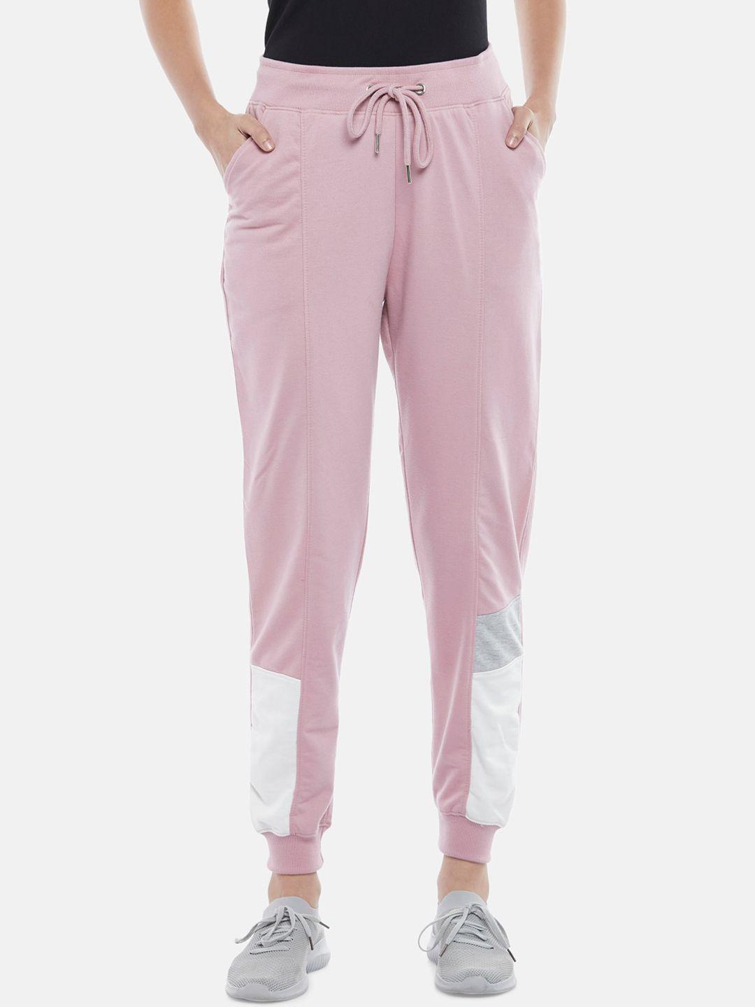 people women mauve solid joggers