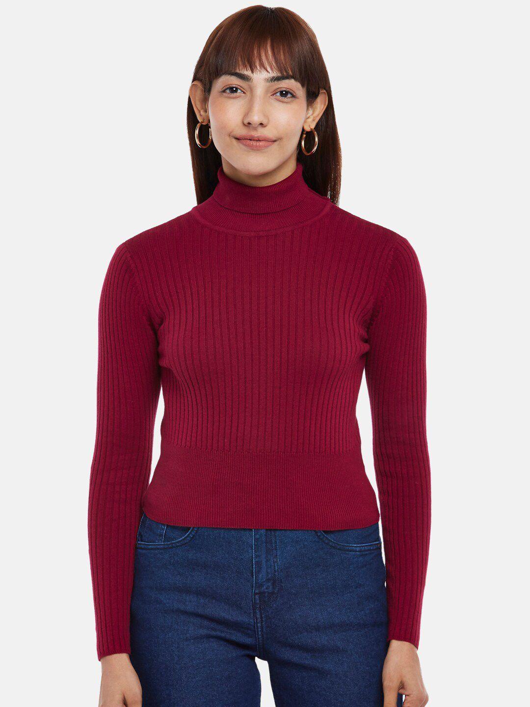 people women pink ribbed pullover
