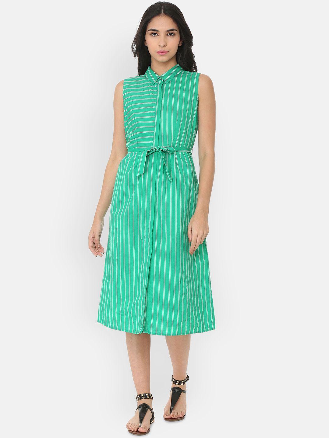 people women printed green shirt dress