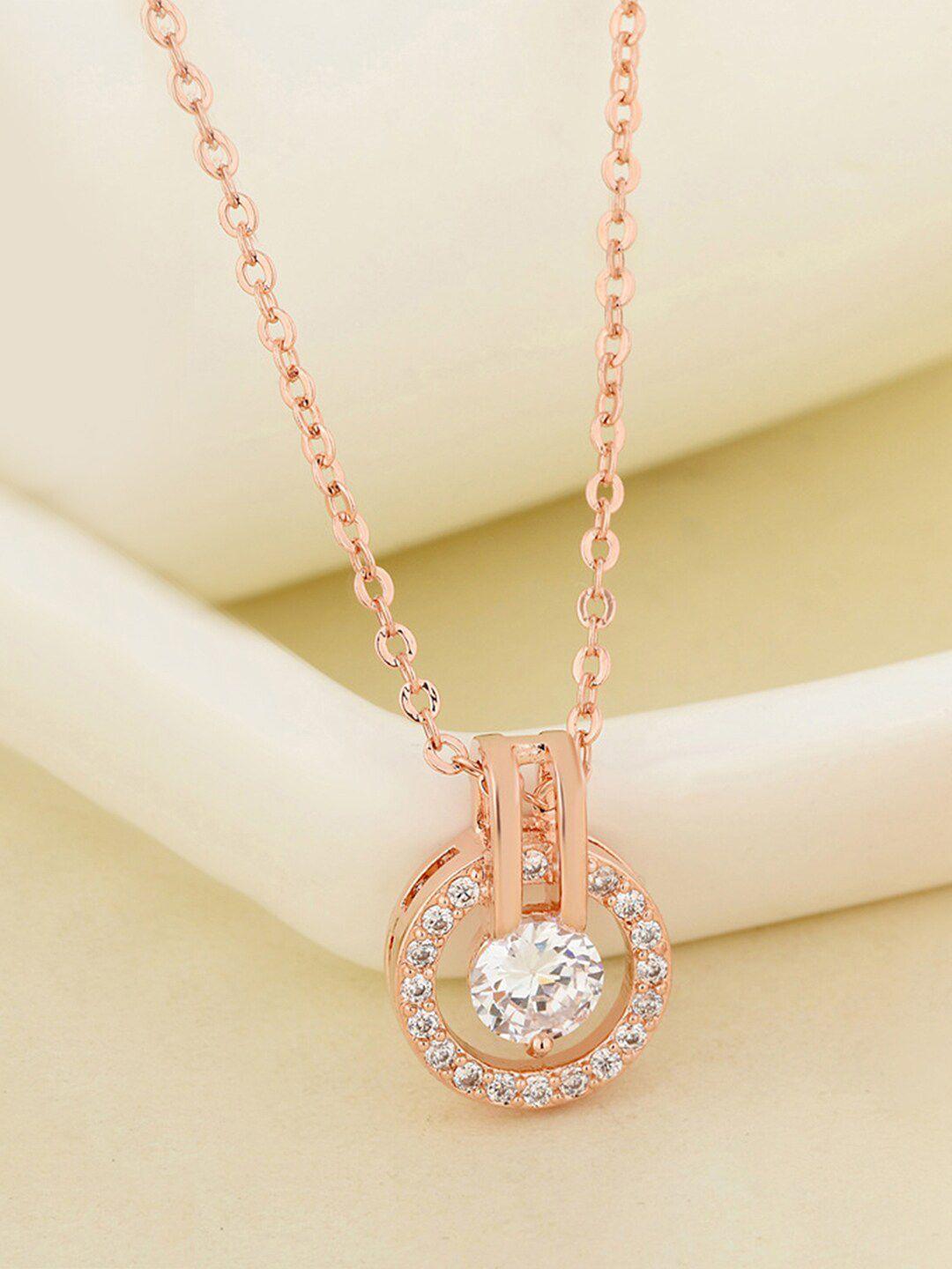 peora rose gold-plated chain
