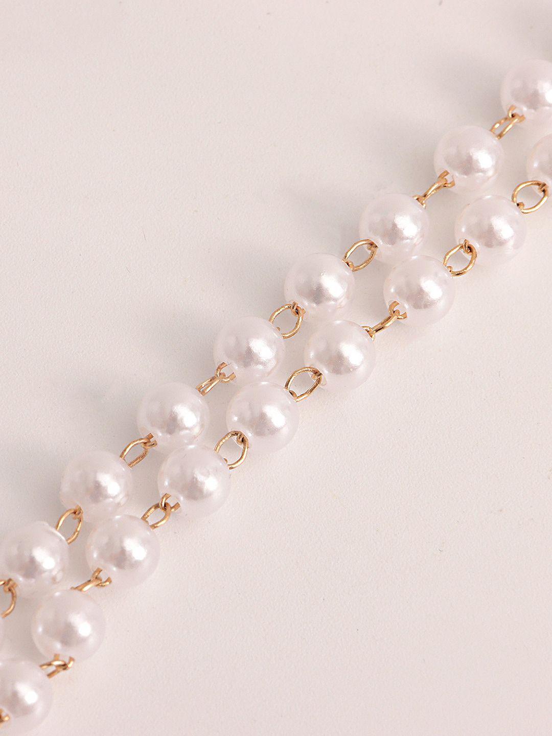 peora artificial beads studded waist chain saree accessories