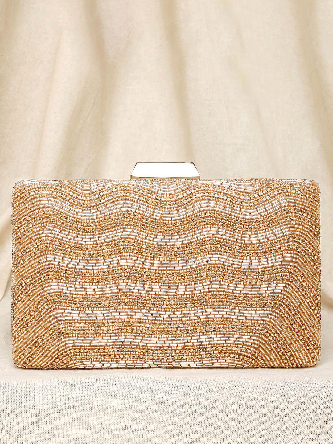 peora rose gold embellished purse clutch
