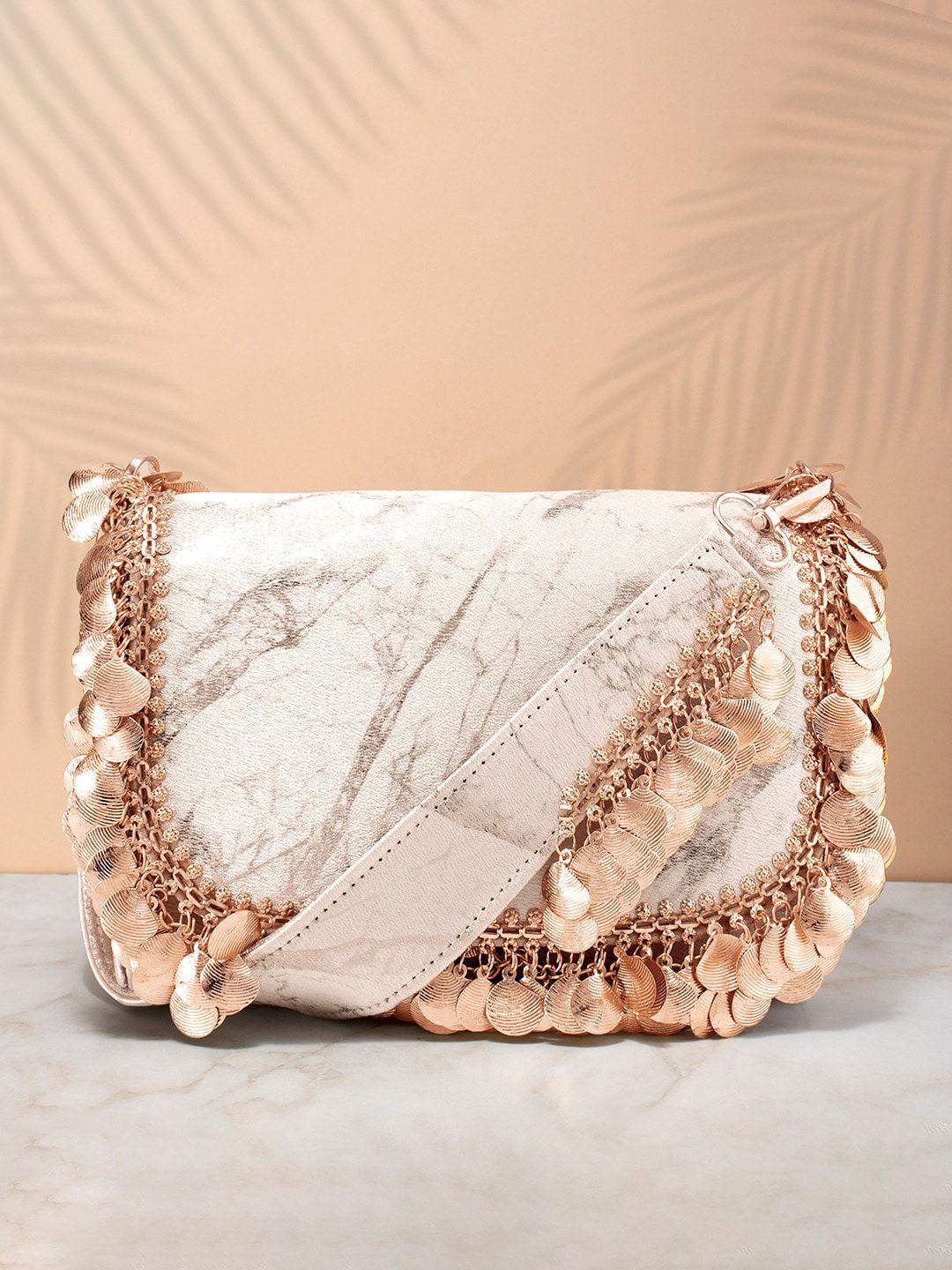 peora women rose gold clutches