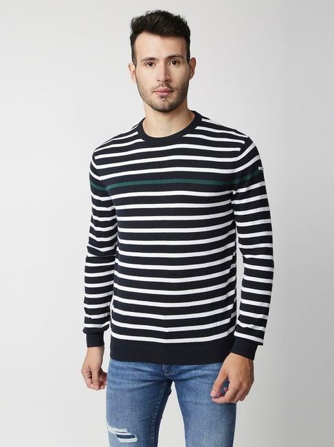 pepe jeans blue striped sweater