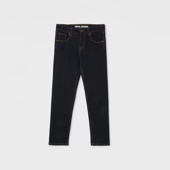 pepe jeans boys dark washed comfort fit jeans