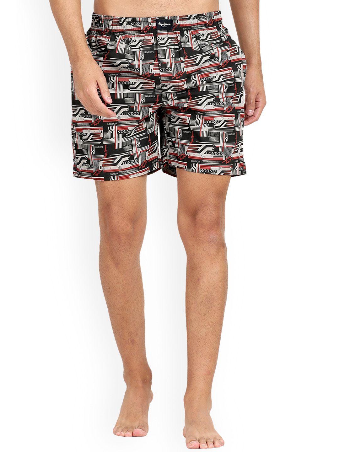 pepe jeans conversational printed pure cotton boxers atb02