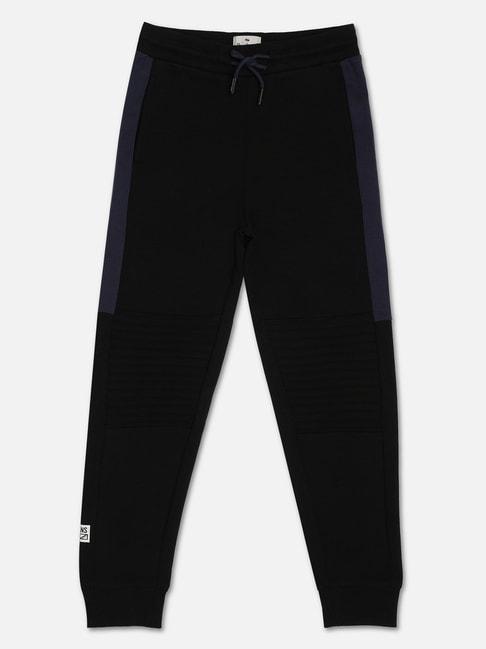 pepe jeans kids black solid joggers