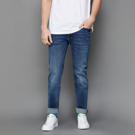 pepe jeans men skinny fit faded jeans