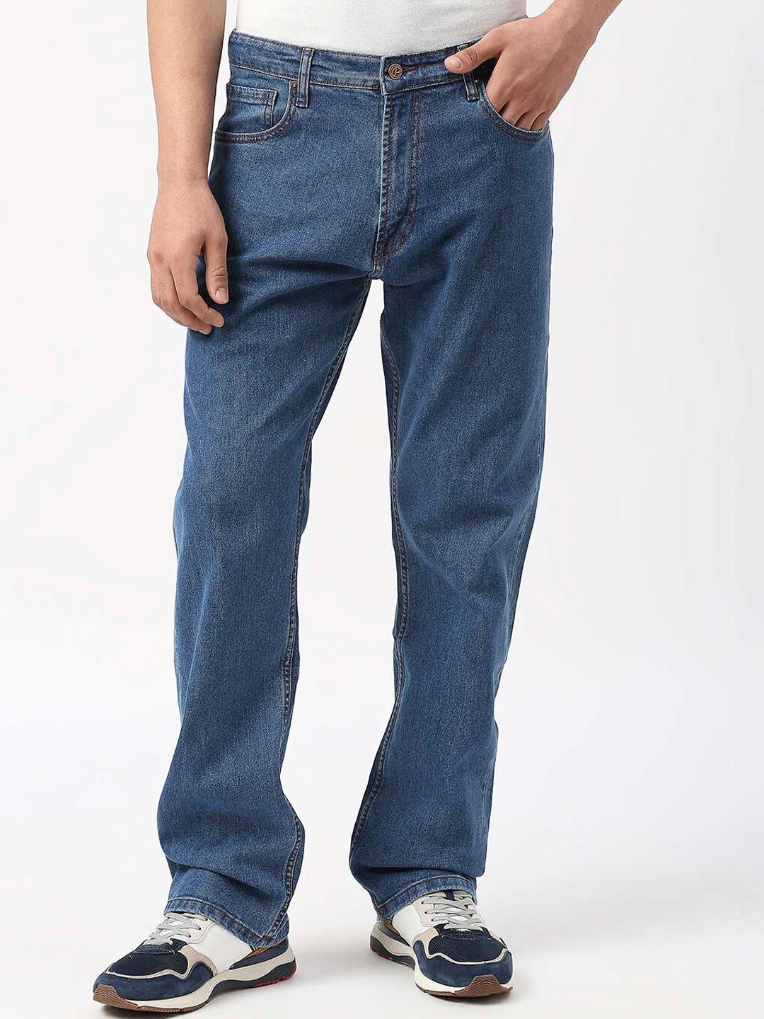 pepe jeans men straight fit low distress jeans