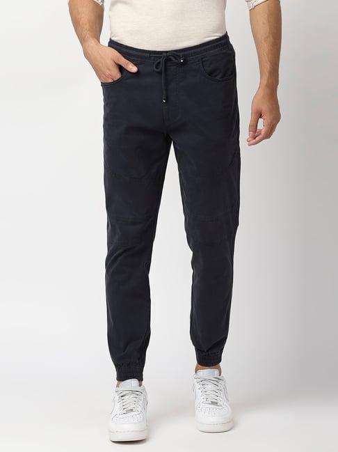 pepe jeans navy slim fit jogger pants