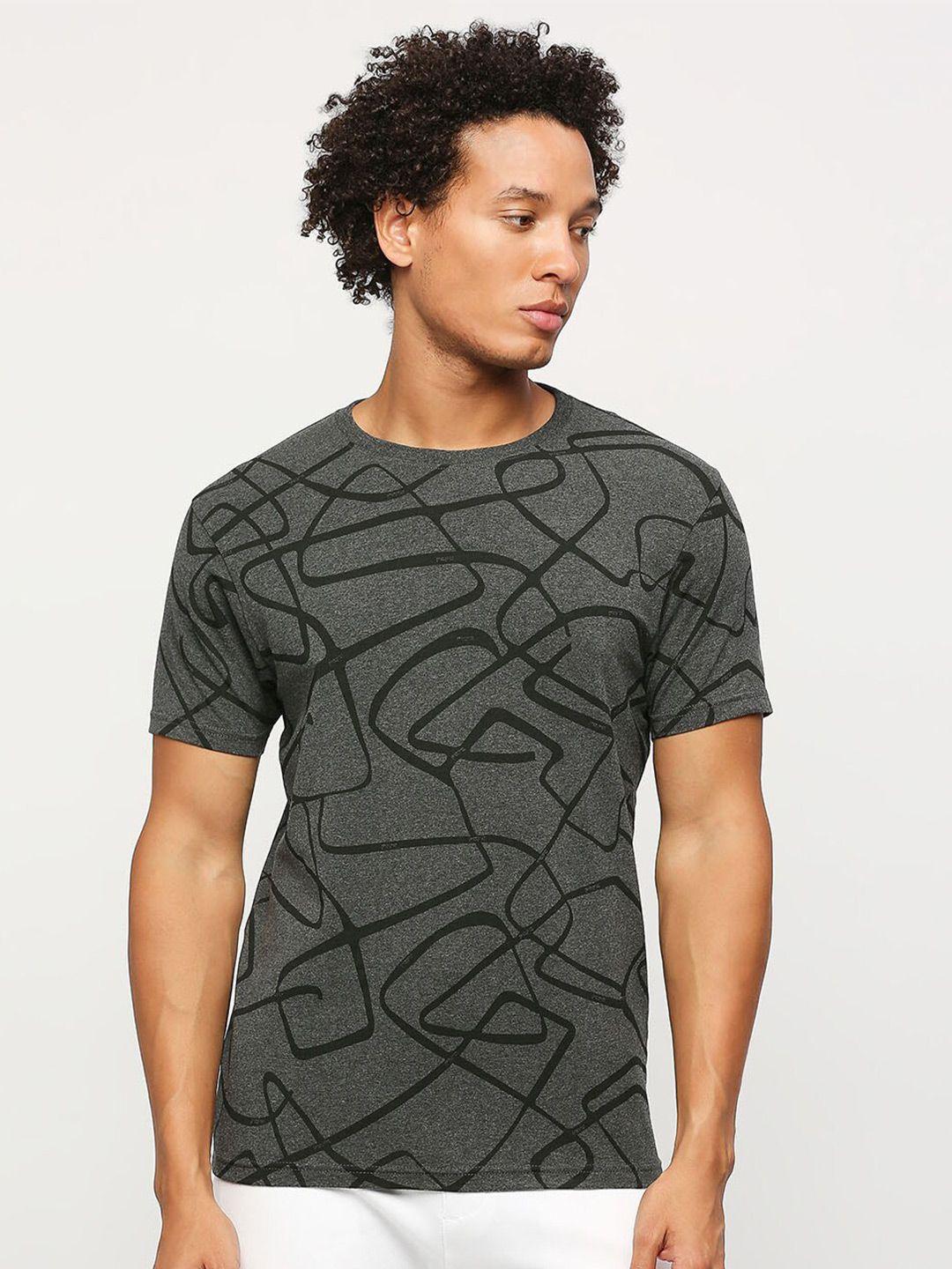 pepe jeans abstract printed slim fit t-shirt