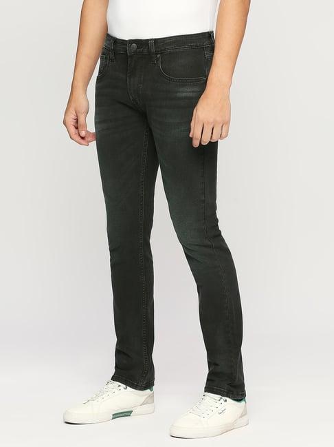 pepe jeans black cotton slim fit jeans