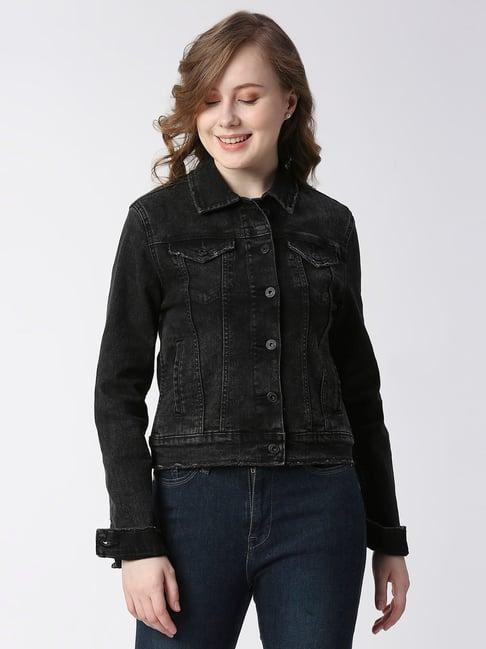 pepe jeans black denim jacket