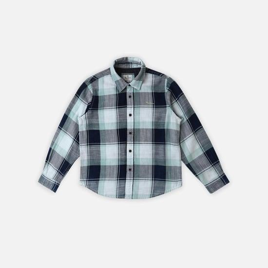 pepe jeans boys checked casual shirt