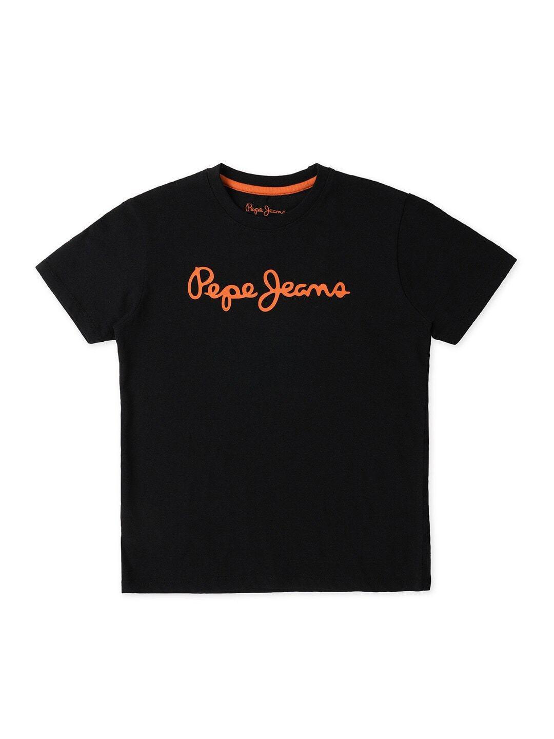 pepe jeans boys round neck cotton t-shirt