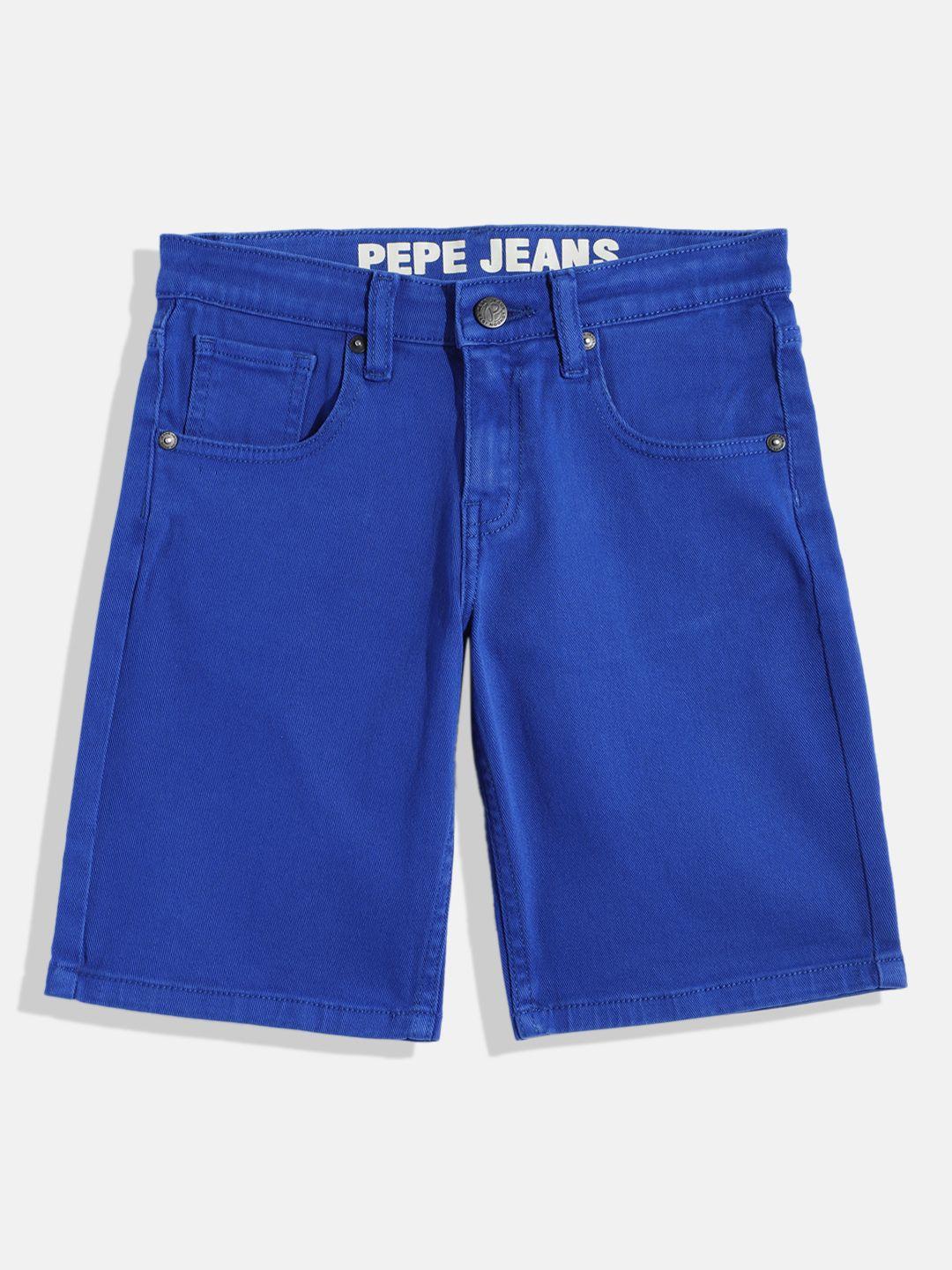 pepe jeans boys slim fit denim shorts