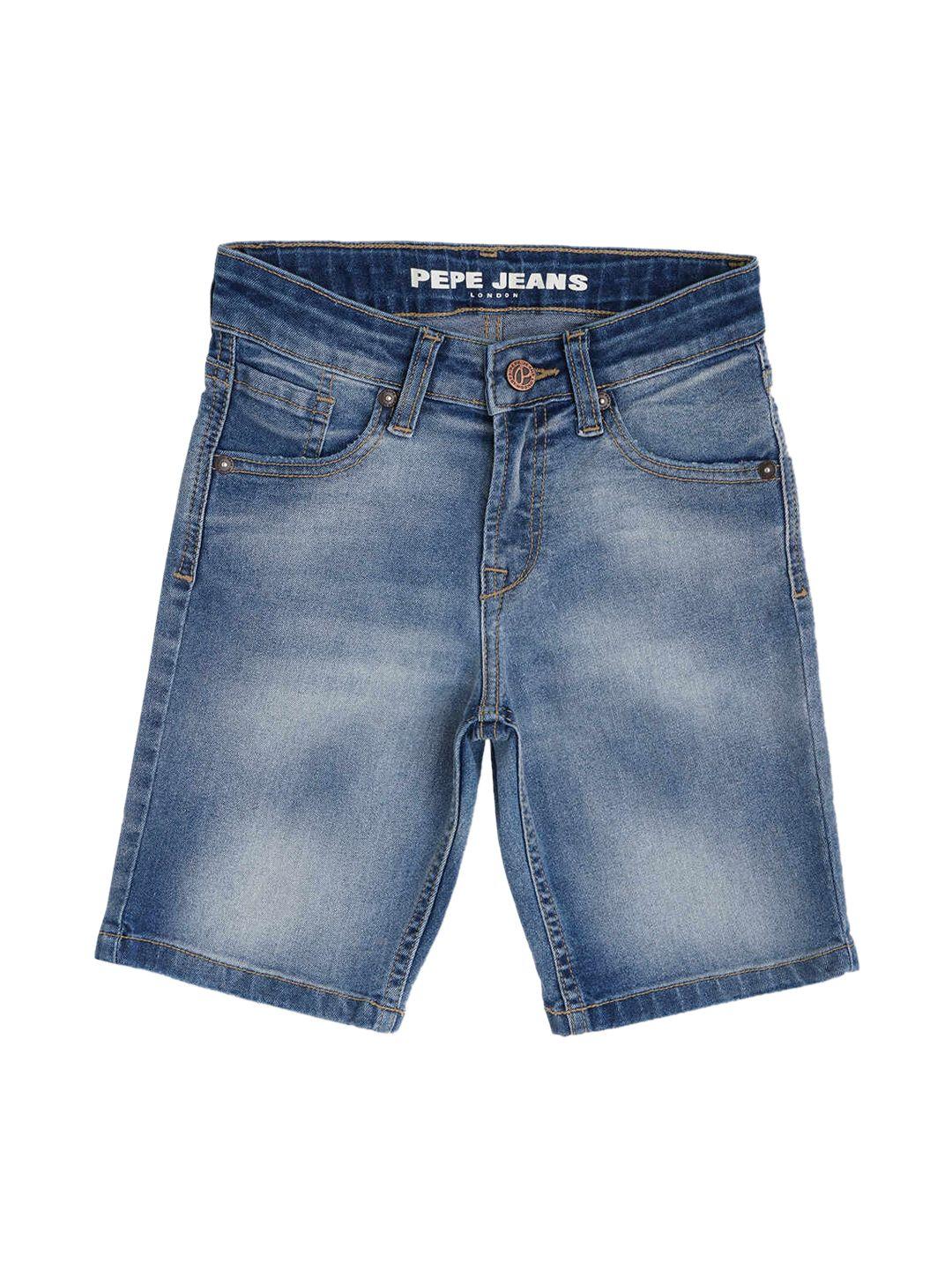 pepe jeans boys slim fit denim shorts