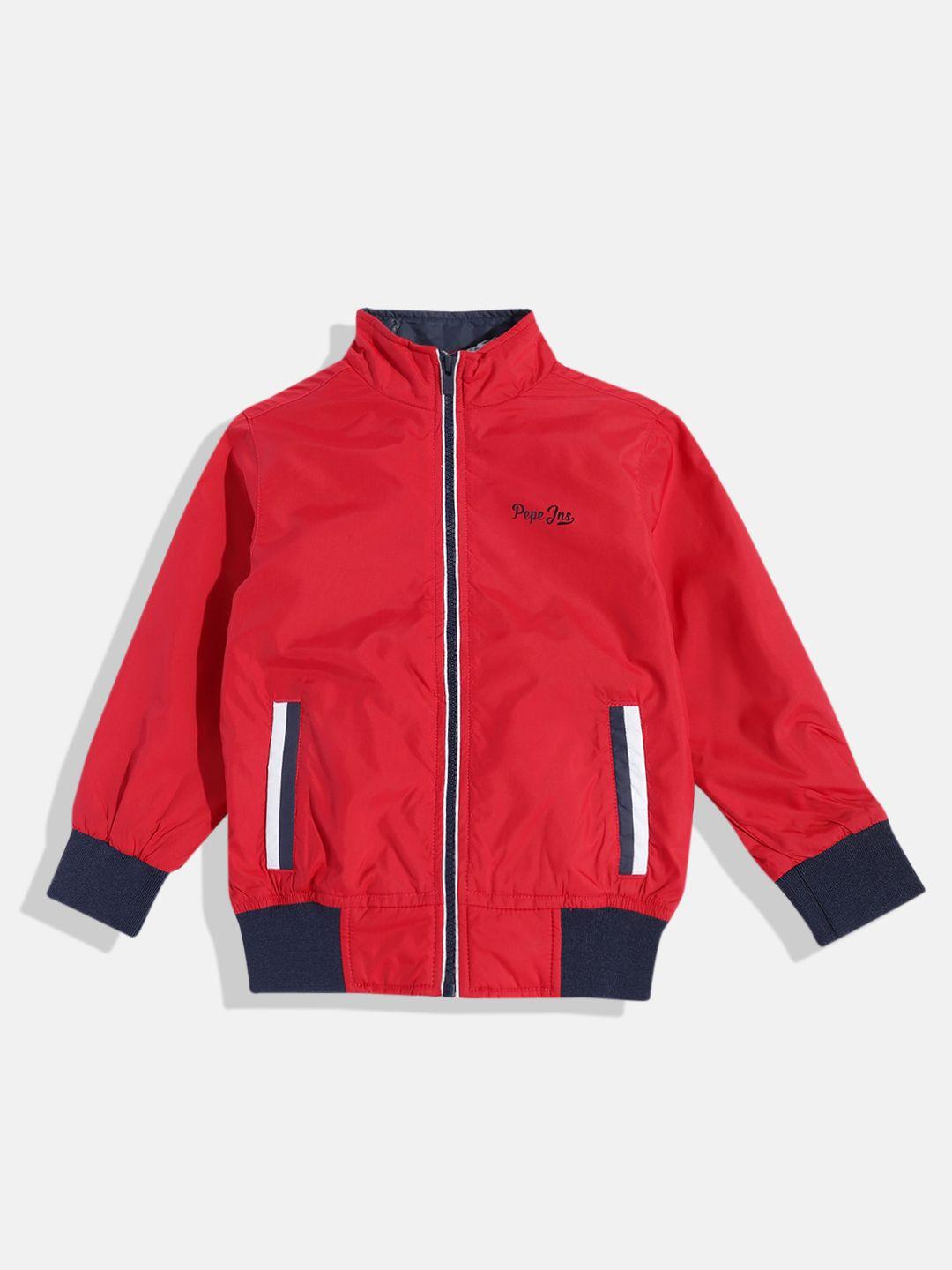 pepe jeans boys solid bomber jacket