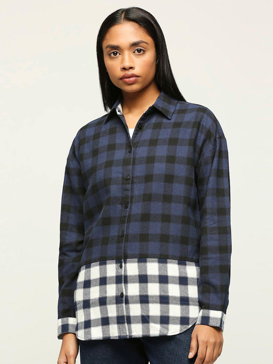 pepe jeans checked classic cotton casual shirt