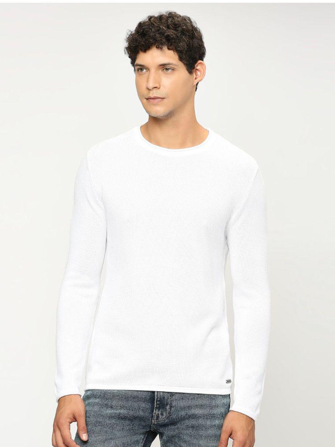 pepe jeans cotton ribbed pullover sweaters