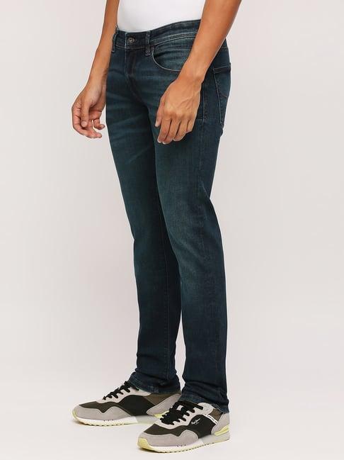 pepe jeans dark indigo blue slim fit jeans