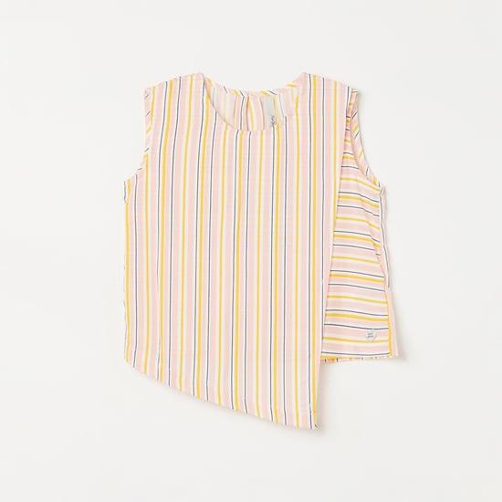 pepe jeans girls striped sleeveless top