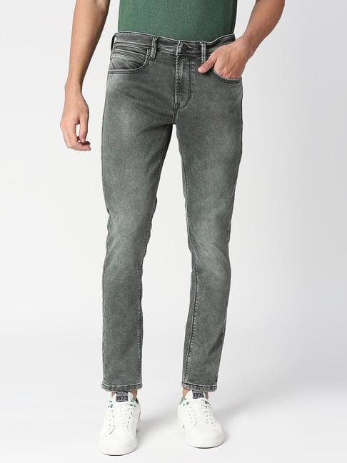 pepe jeans grey super skinny fit lightly washed jeans