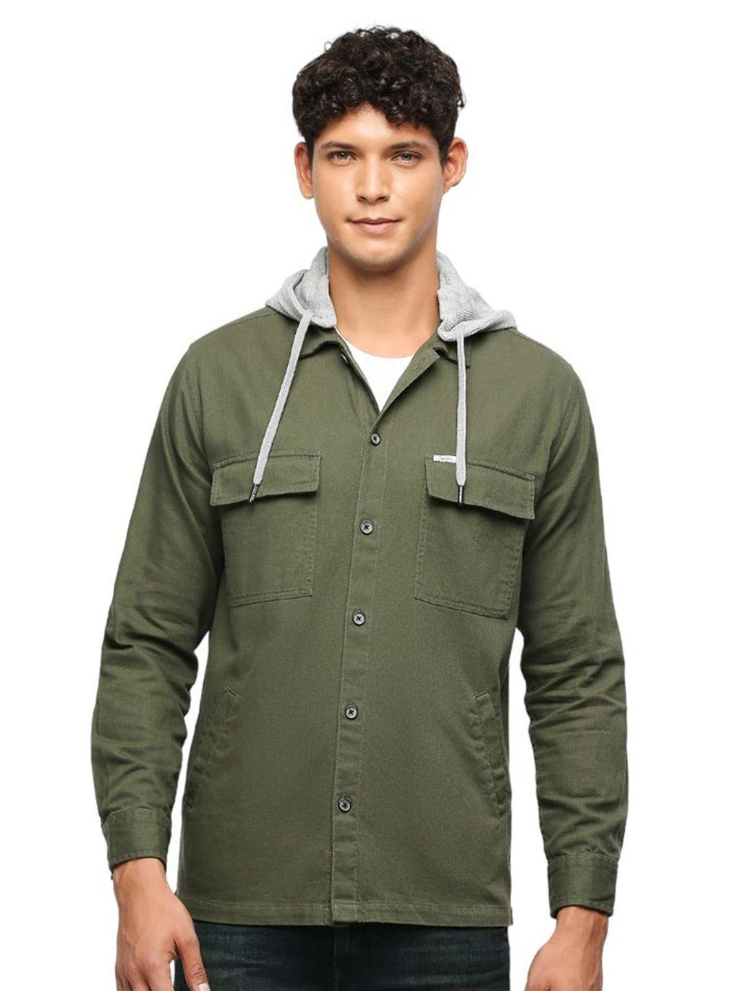 pepe jeans hooded casual shirt