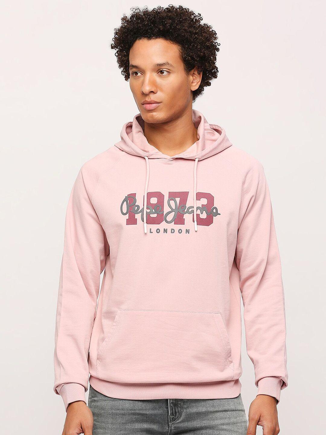 pepe jeans hooded printed sweatshirt