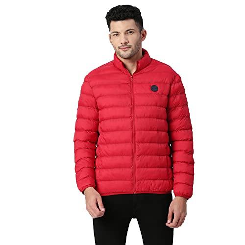 pepe jeans men's a-line coat (pm402687_red_2xl)