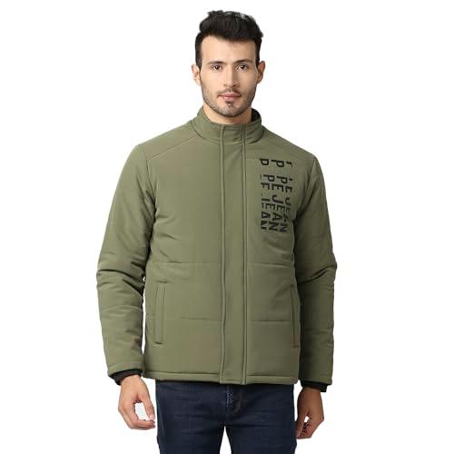 pepe jeans men's a-line coat (pm402734_olive_xl)