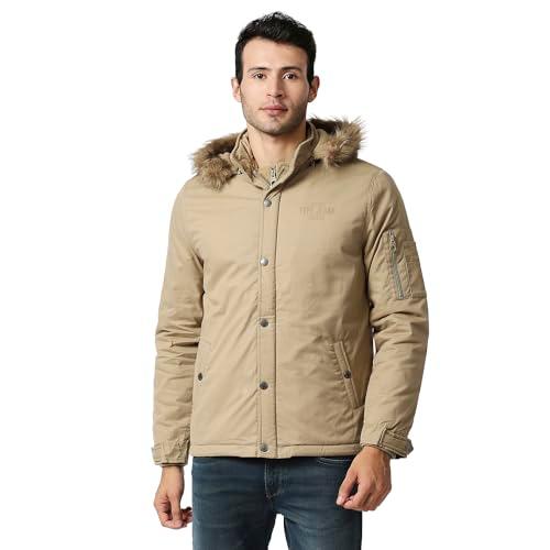 pepe jeans men's a-line coat (pm402757_fawn_m)