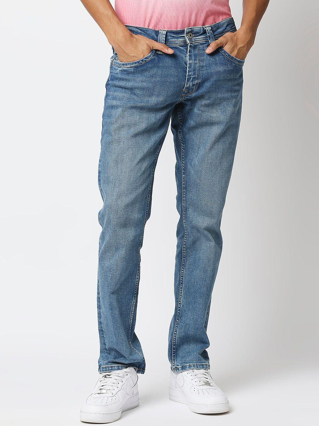 pepe jeans men blue light fade jeans