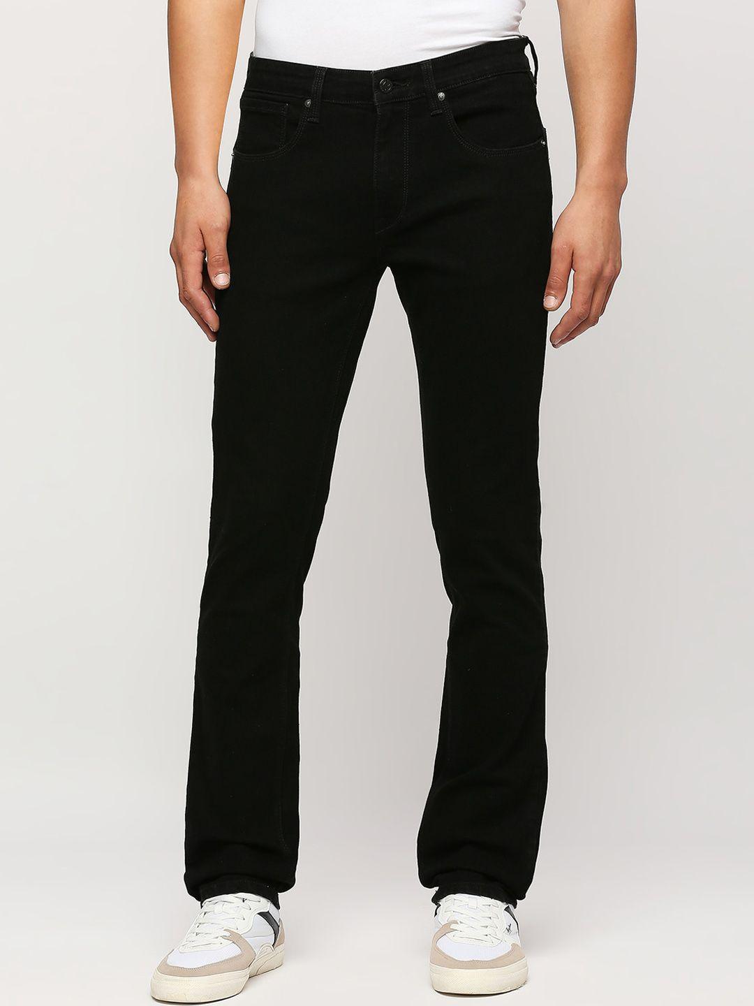 pepe jeans men clean look mid-rise slim fit stretchable jeans