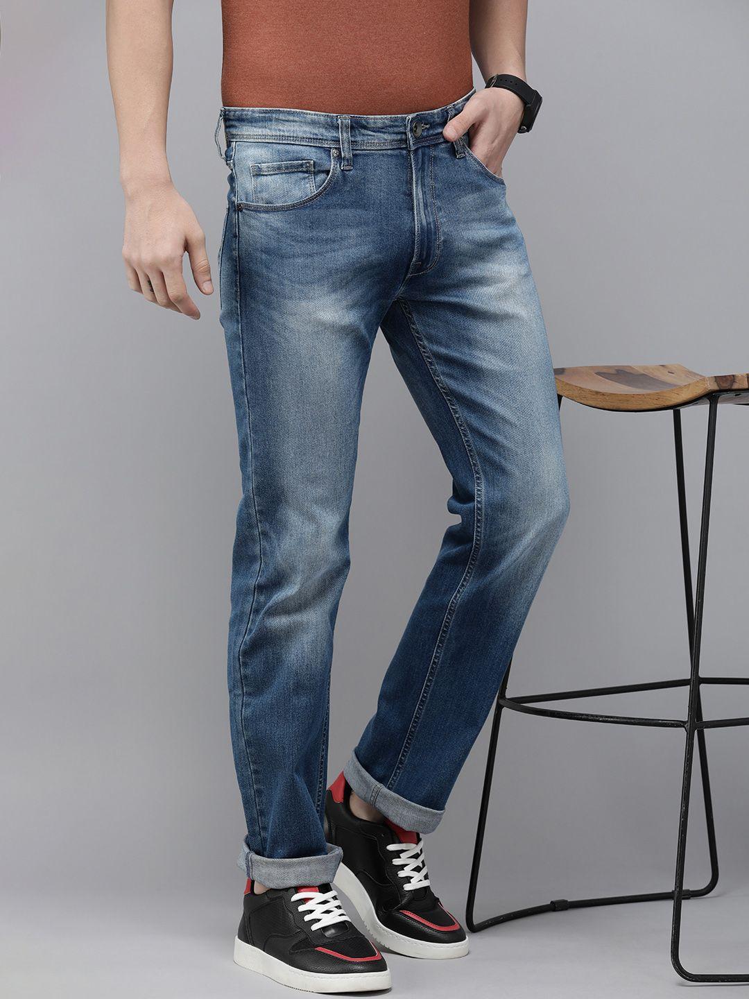 pepe jeans men holborne heavy fade stretchable mid-rise jeans