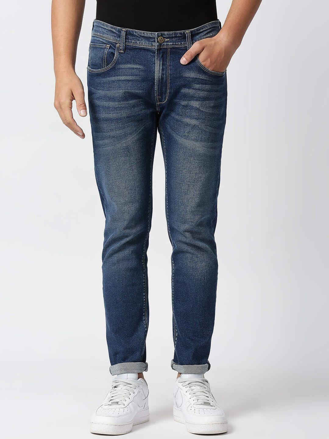 pepe jeans men low-rise heavy fade cotton jeans