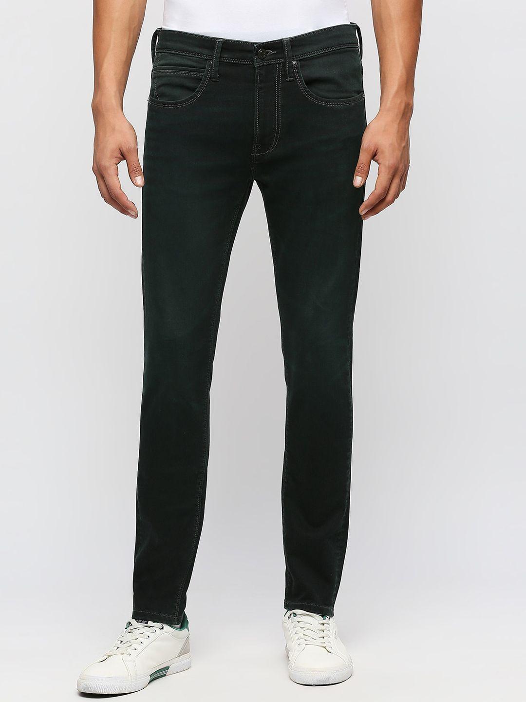 pepe jeans men mid rise clean look regular fit stretchable jeans