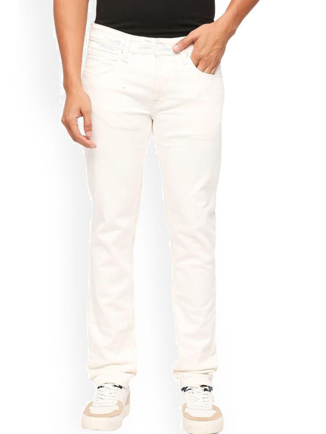 pepe jeans men slim fit clean look stretchable jeans