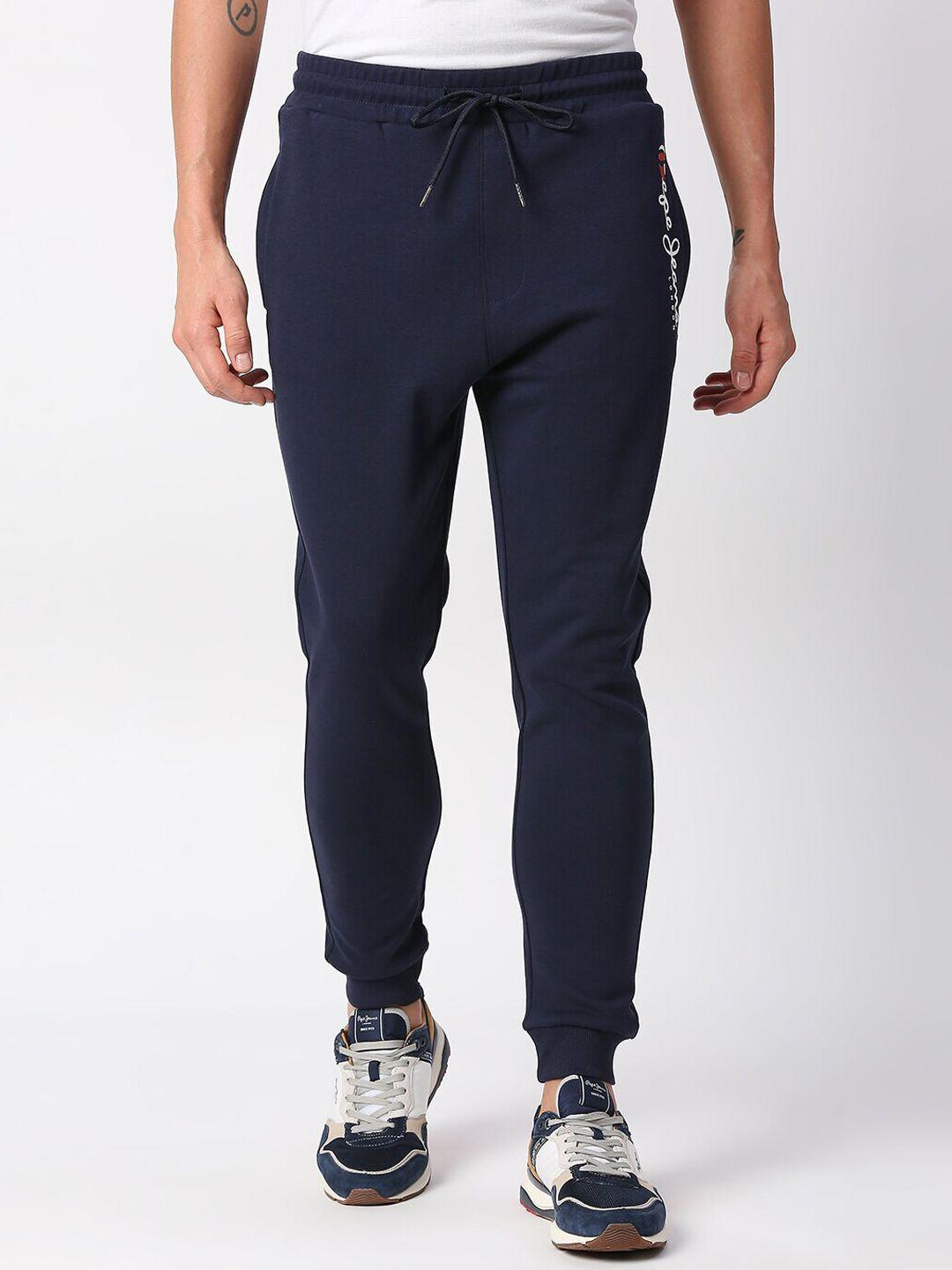 pepe jeans men slim fit cotton joggers