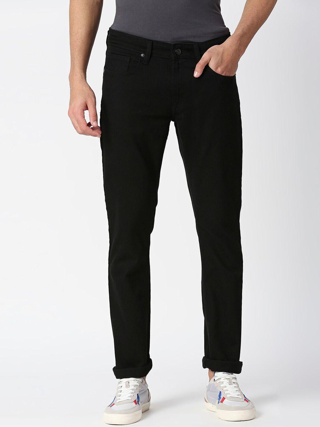 pepe jeans men slim fit mid-rise cotton jeans