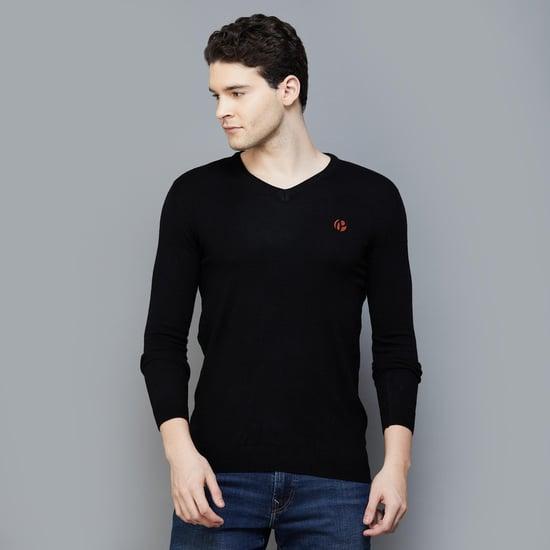 pepe jeans men solid pullover sweater