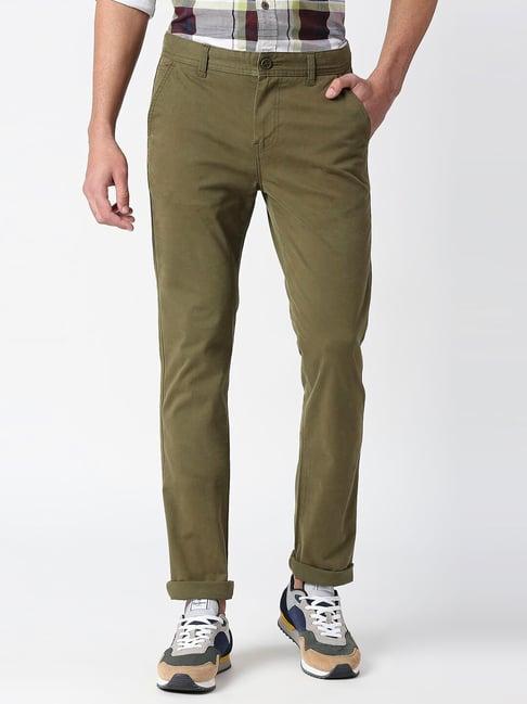 pepe jeans mullet green slim fit chinos