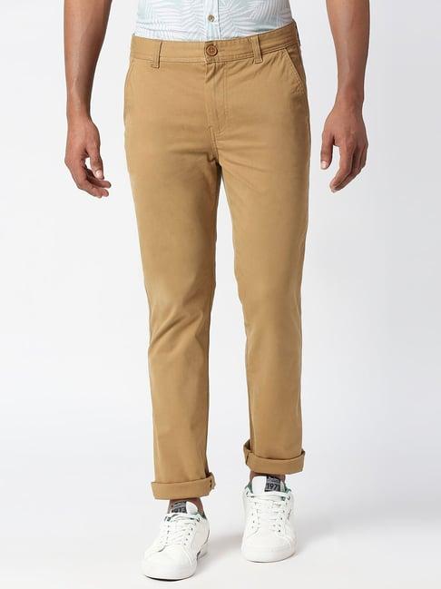 pepe jeans mullet khaki slim fit chinos