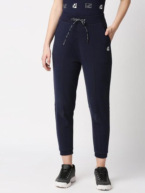 pepe jeans navy graphic print joggers