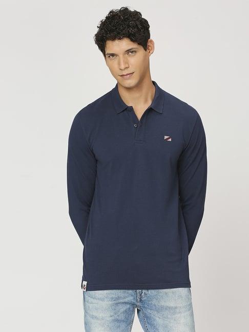 pepe jeans navy regular fit polo t-shirt