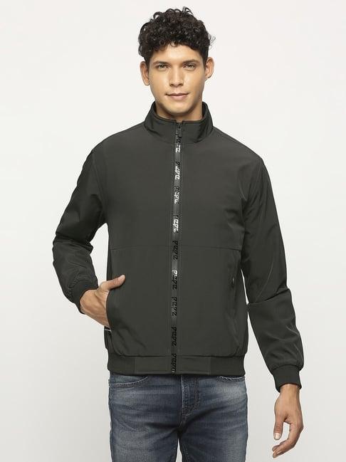 pepe jeans olive regular fit jacket