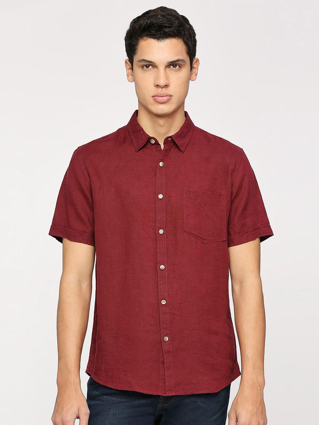 pepe jeans opaque printed casual shirt
