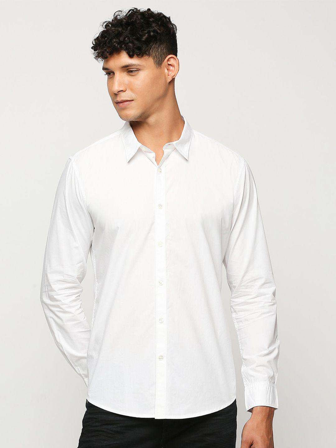 pepe jeans opaque pure cotton casual shirt