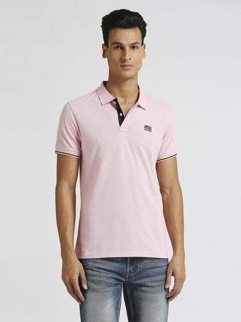 pepe jeans pink regular fit polo t-shirt